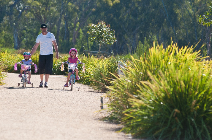 One of Shepparton Victoria's family-friendly parks 