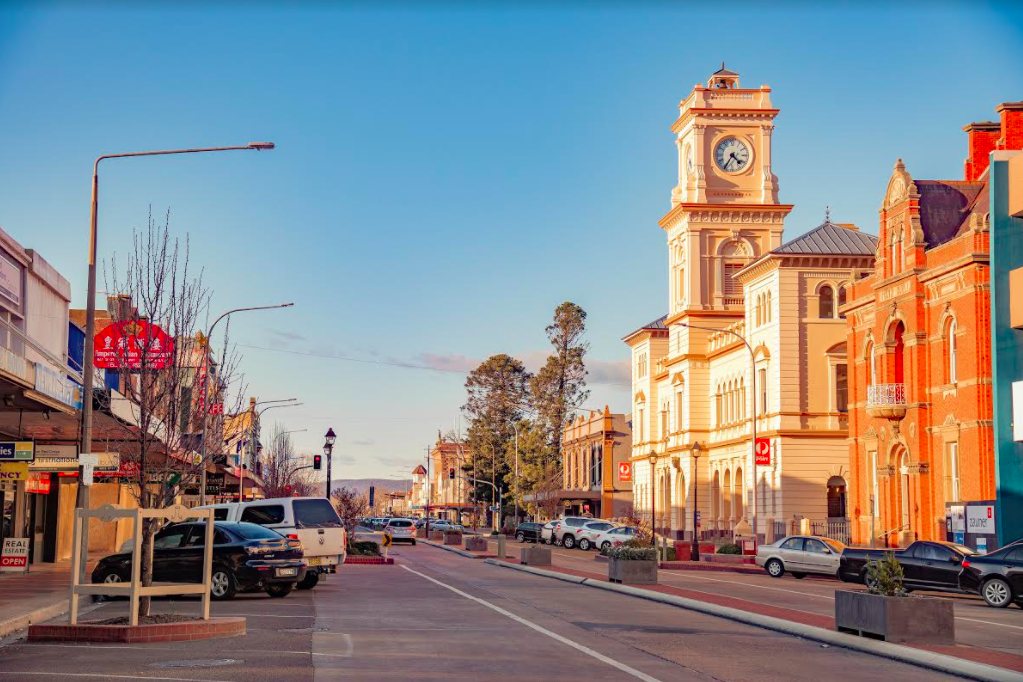 The Goulburn New South Wales commercial centre of Auburn St