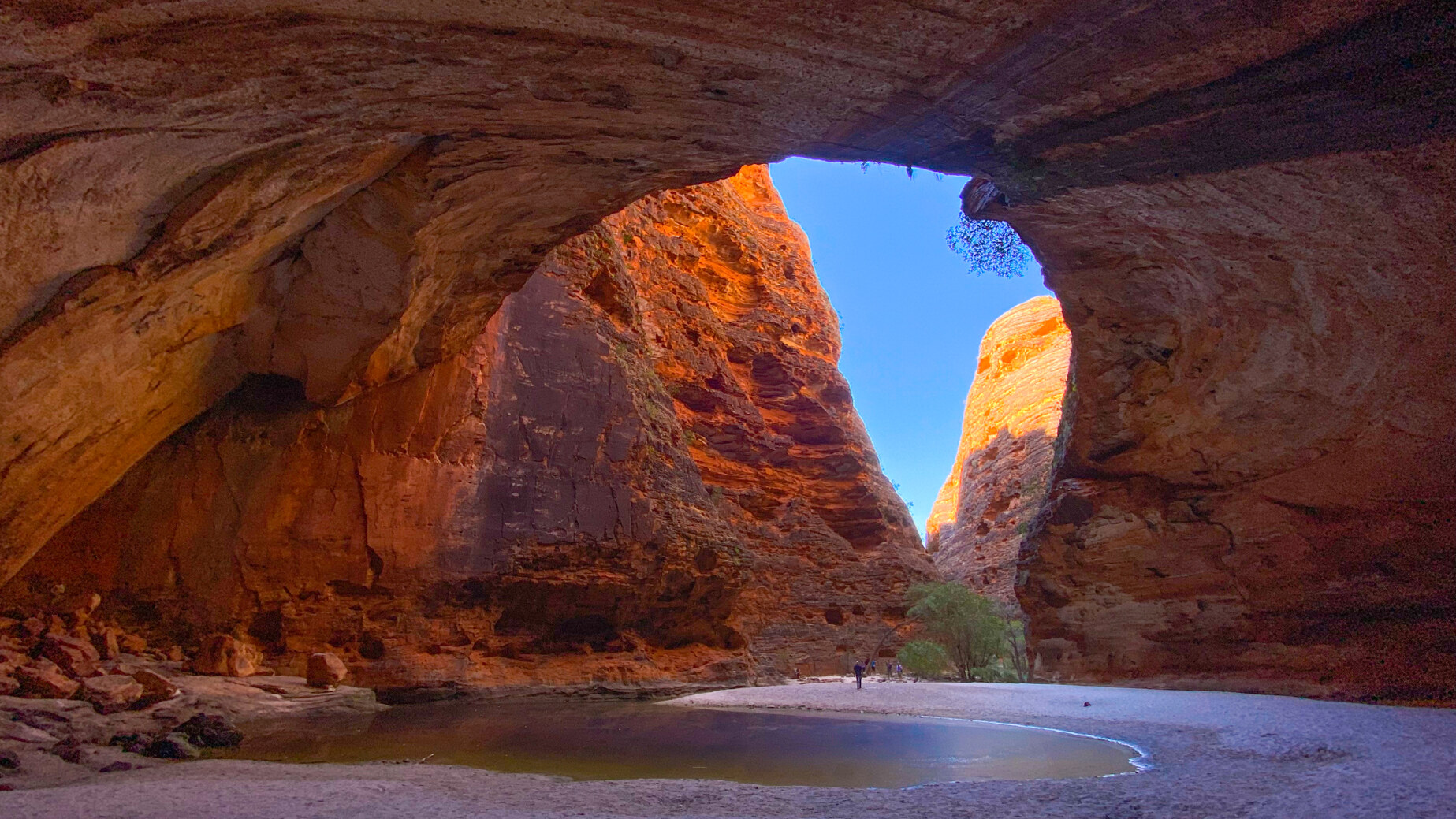 An erosion cave carved by the wind in the Bungles Bungles Western Australia