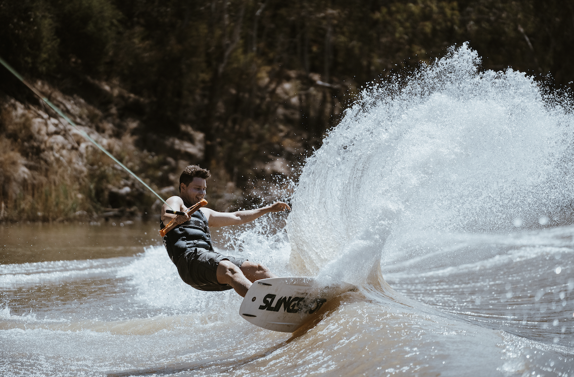 Water sports on the Edward River