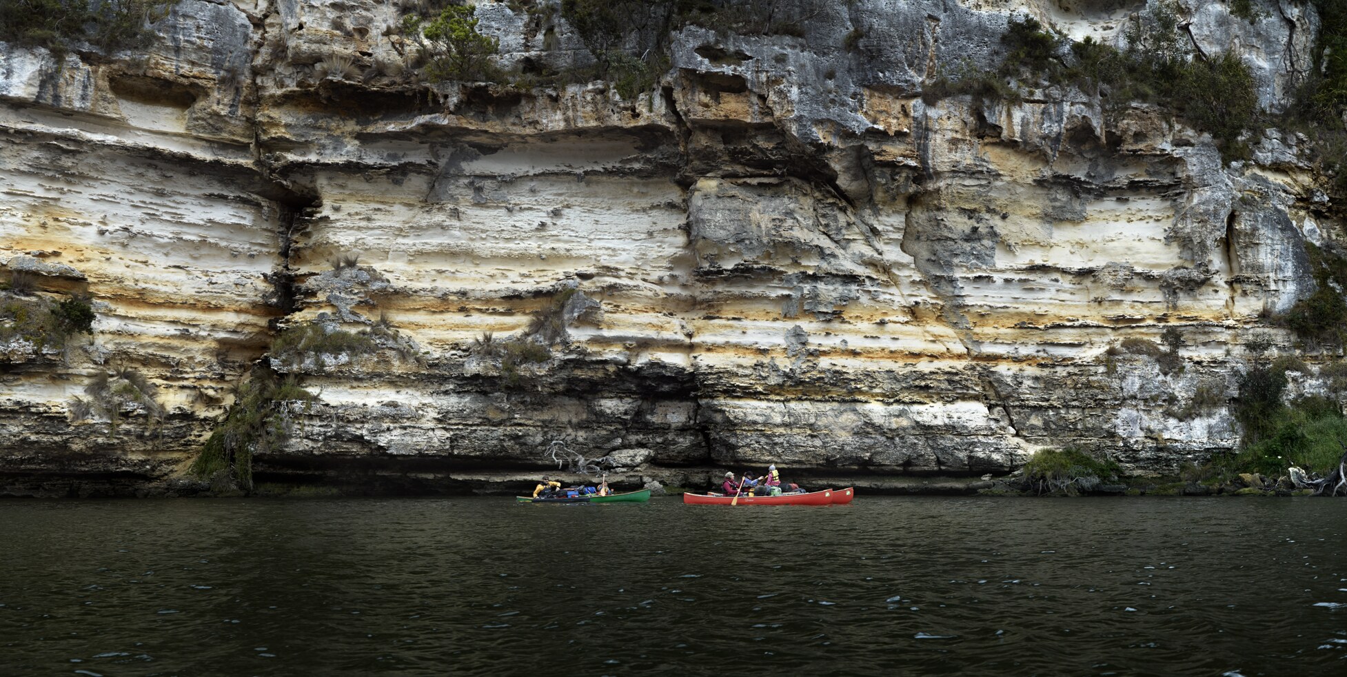 People kayaking on the Glenelg River Victoria