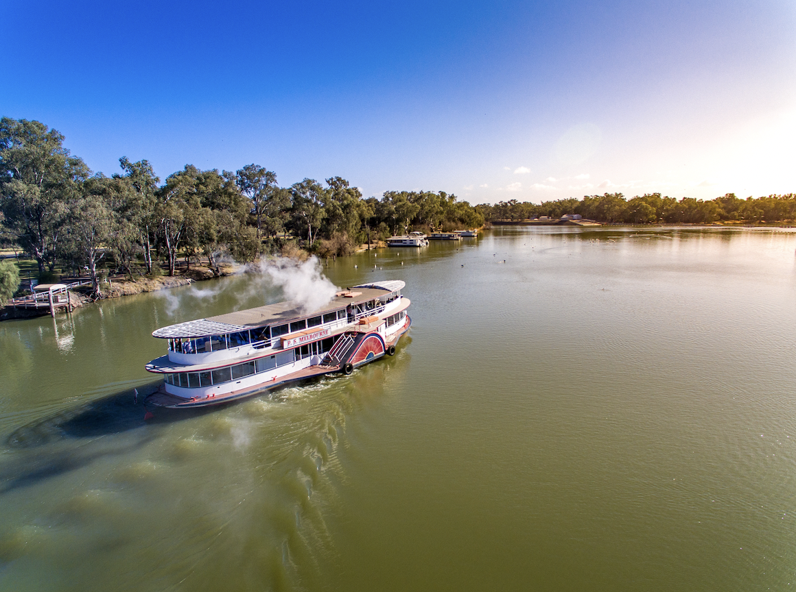 The Murray River, a key Australian tourist destination, is at the heart of the Mildura Victoria region