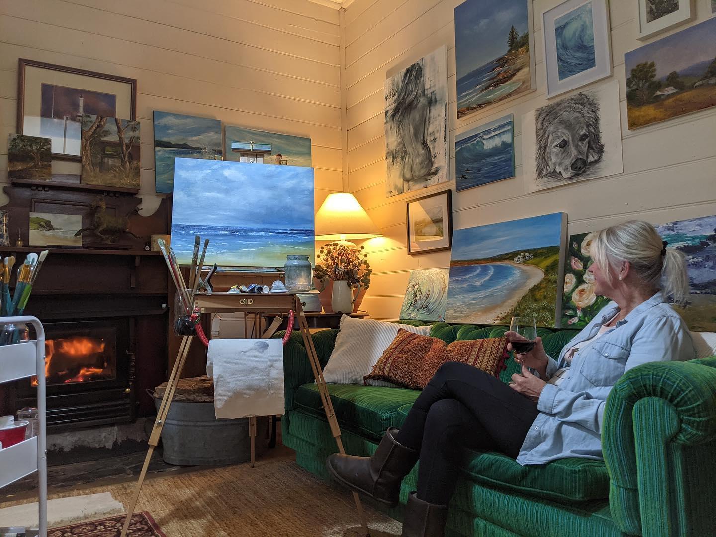 One of the many artists' studios that visitors can tour along the Surf Coast Arts Trail in the Surf Coast Shire Victoria