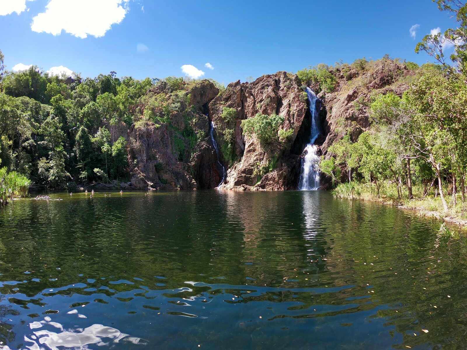 Coomalie Shire Northern Territory's cascading Wangi Falls 
