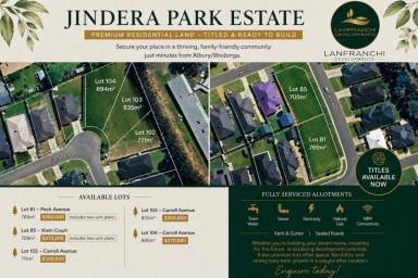 Residential Block For Sale - NSW - Jindera - 2642 - Premium Residential Land - 5 Lots Now Selling in Jindera Park  (Image 2)