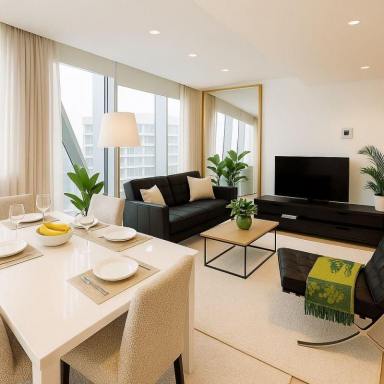 Serviced Apartment For Lease - VIC - Melbourne - 3000 - Relocating, Corporate Stays or Executive Living |Sky Residence | Bespoke Furnished Goes Here (Image 2)