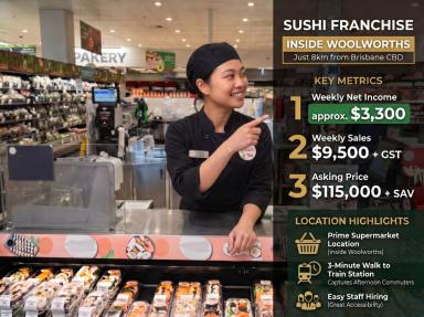 Business For Sale - QLD - Brisbane - 4000 - Sushi Franchise Inside Woolworths | Just 8km to Brisbane CBD | Net $3,300/Wk (Image 2)